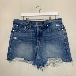Madewell Relaxed Mid-length Denim Womens Jean Shorts Size 30